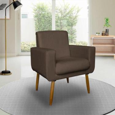 Imagem de Poltrona Decorativa Annita sala escritório - me, capuccino