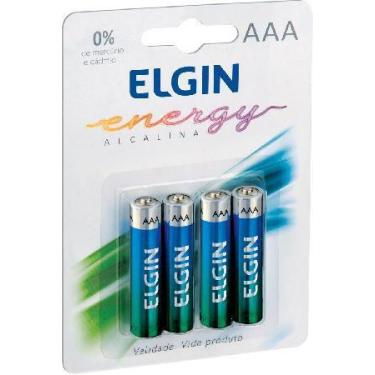 Imagem de Pilha AAA Alcalina C/4 82155 - ELGIN, 4