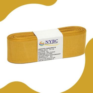 Imagem de Fita Para Laço De Gorgurão Mostarda - 22mm C/10 Metros - Nybc