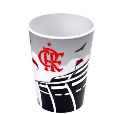Imagem de Copo 320ml Estampa do Flamengo Oficial Plasútil Infantil e Adulto