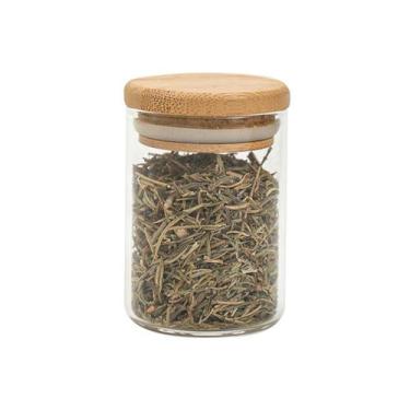 Imagem de Pote de vidro 110ml com tampa de bambu hermético - Tüd - TUD, U, NATUR