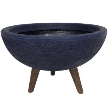 Imagem de Vaso Bacia Com Tripé De Madeira 30cm Para Plantas E Flores - Alpe & Ar