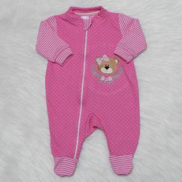 Imagem de Macacão Bebê e Infantil Menino Ursinha - Pandora Baby Enxovais, Rosa, 
