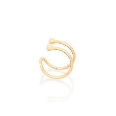 Imagem de Brinco piercing de pressão folheado a ouro 18k/525891 - Rommanel