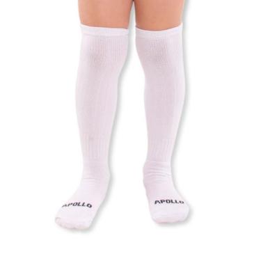Imagem de Meião de Futebol Colorido Infantil Apollo, Branco