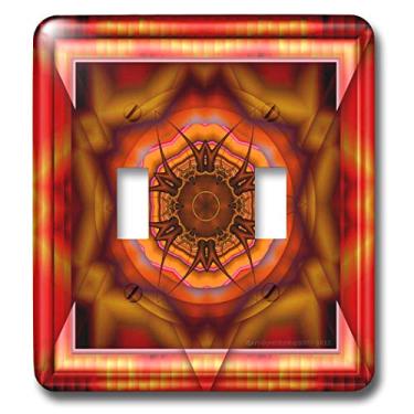 Imagem de 3dRose Lsp_26775_2 Mandala Meditação Harmonia Innerpeace Zen Joy Chakra Energy Glow Switch, Red Pink Gold Newage