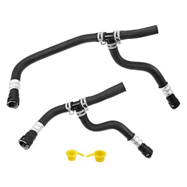 Imagem de X AUTOHAUX 1 Set HVAC Heater Supply And Return Hose for Buick Enclave for Chevrolet for GMC Acadia Traverse for Saturn Outlook 2007-2017 Engine Heater Inlet & Outlet Hose 20765678 25862088