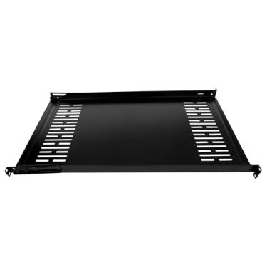 Imagem de Prateleira de rack de servidor 1U 48.3 cm Fixa 4-Post Rack Mount Prateleira de servidor Profundidade de montagem ajustável 30 a 86.4 cm/bandeja de gabinete adequado equipamento de rede Rack Cabinet