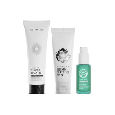 Imagem de Kit Beyoung Antiacne Ácido Glicólico e Salicílico 3 Produtos