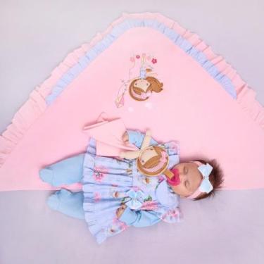 Imagem de Saida Maternidade Menina Com Naninha - PEQUENO ANJO, Azul