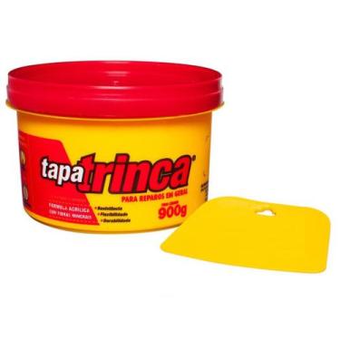 Imagem de Massa Tapa Veda Trinca Fissura C/ Espatula Bricolagem 900g - Selfdecor