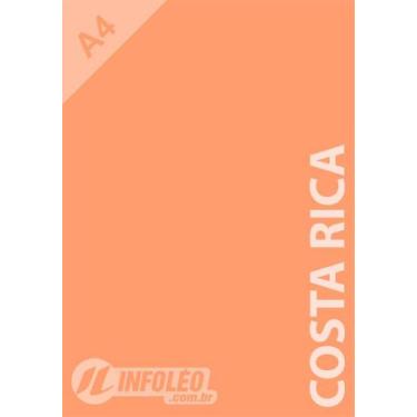 Imagem de Papel Color Plus A4 180 gramas Costa Rica (Coral), 50 Folhas