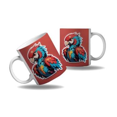 Imagem de Caneca Presente Geek Nerd Cyberpunk Ave Arara Tecno HD - Enjoy Shop, A