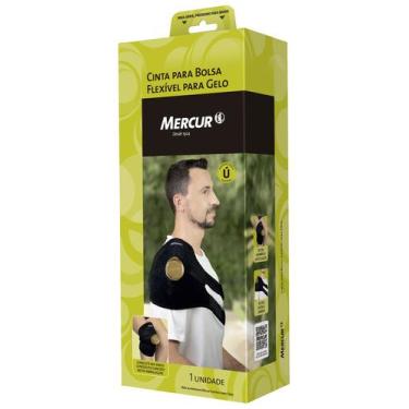 Imagem de Cinta para bolsa gelo flexivel costas/ombros preto mercur