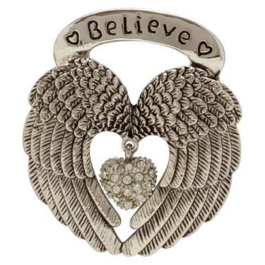 Imagem de Broche Strass Coração BRG4757 - Akasaki, Prateado