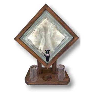 Imagem de Art Lar Pingometro Tijolo de Vidro 2L 2 Copos Shot 70mL - Art & Lar Ar