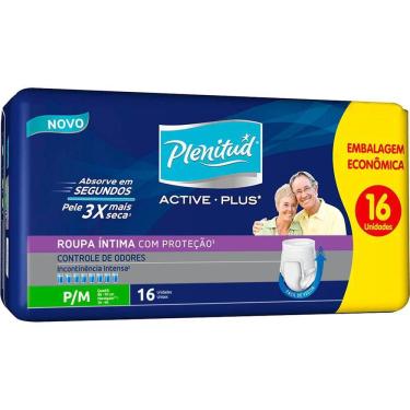 Imagem de Roupa Íntima Descartável Plenitud Active Plus P/M 16 Un