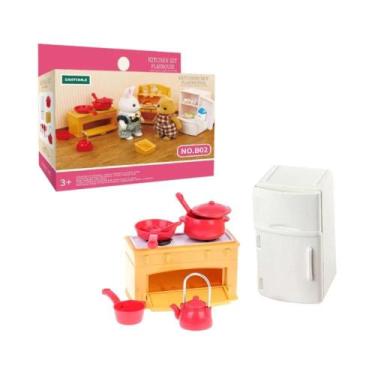 Imagem de Casa de Bonecas em Miniatura 1/12 - Família de Animais da Floresta com