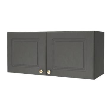 Imagem de Armário Aéreo 80cm 2 Portas Indekes Firenze - Chumbo