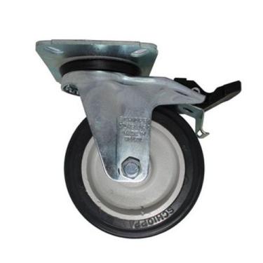 Imagem de Rodizio giratório para carrinhos e  móveis roda pvc com freio gl 414 g