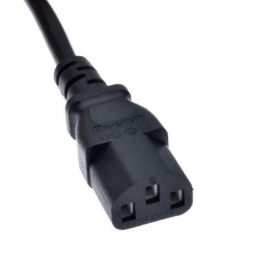 Imagem de Cabo de Alimentação Tripolar para Fonte e Monitor de PC - Cabo de Ener