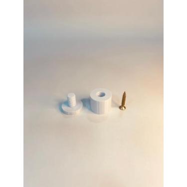 Imagem de Espaçador Prolongador para Vidro e Acrílico P - ROBUST, BRANCO 