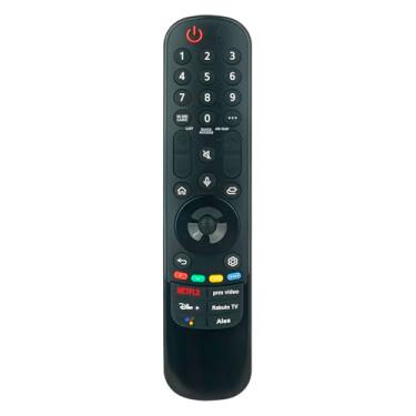 Imagem de Controle remoto de voz de substituição MR22GN compatível com LG Smart TV 65QNED85UQA70UQ7070ZUD 50UQ7070ZUN 50UQ7570PUA 86QNED80AQA 86UQ7590ZUD OLED65A2PUA 50UQ75770ZUD 0PUJ 75 NANO80AQA 86UQ9000PUD