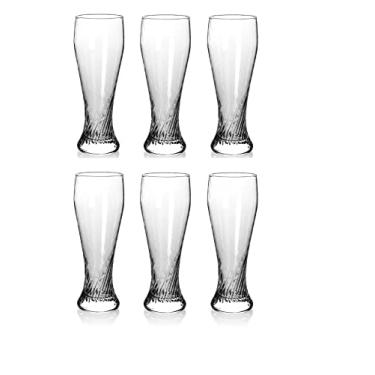 Imagem de North Mountain Supply Copos de cerveja Cyclone Wheat - Ótimo para todas as cervejas de trigo - 400 ml - Conjunto de 6