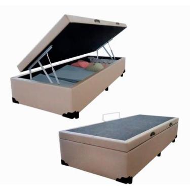 Imagem de Cama Box Baú de Solteiro, Sintético Diversas Cores - Real Comfort Esto