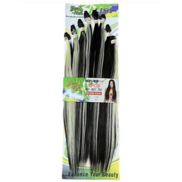 Imagem de Cabelo 100% Orgânico estilo Lisa 70cm 300g 8 Telas - GM Hair, SP4-613