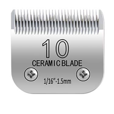Imagem de OwnLifeYF 10# Lâminas de substituição para tosadores de animais de estimação, lâmina removível compatível com cortadores de cachorro Andis/wahl/Oster, 10 lâminas 1/40.6 cm, feito de lâmina de cerâmica