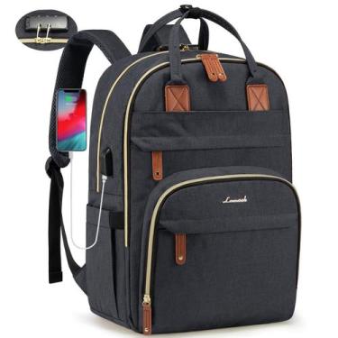 Imagem de Mochila para laptop LOVEVOOK unissex de viagem anti-roubo de 15,6 pole