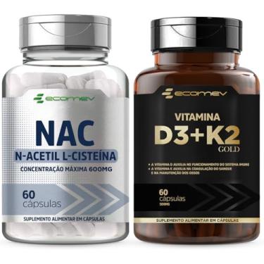 Imagem de Kit Nac 600Mg + D3 2.000UI + K2 Mk-7 149mcg 120Cáps - Ecomev
