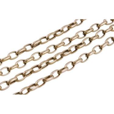 Imagem de Colar Feminino Ouro 18k Elos Portugueses Alongados 4.1 50 Cm - JOIE JO