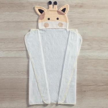 Imagem de Toalha Com Capuz De Banho 3d Para Bebe Menino - Miguel Baby, Girafa