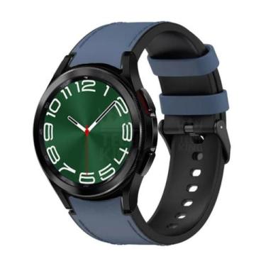 Imagem de Pulseira Silicone Para Watch6 Classic 47mm -  Teck King, Azul Marinho