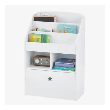 Imagem de Expositor De Livros Com Baú Infantil Hugo 100% Mdf (quarto)