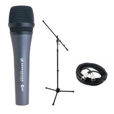 Imagem de Microfone Vocal portátil dinâmico Sennheiser E835 com suporte