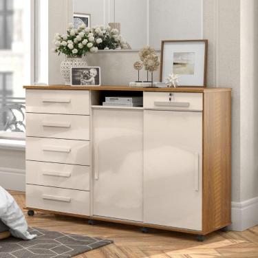 Imagem de Cômoda Max 06 Gavetas e 02 Portas Lukaliam Móveis
