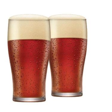 Imagem de Jogo de Copos de Vidro Pint Para Cerveja 590ml 2 Pcs Ruvolo