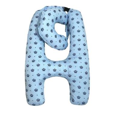 Imagem de Almofada De Carro Travesseiro H Encosto Viagem Coroa ul - Gabriela Mar