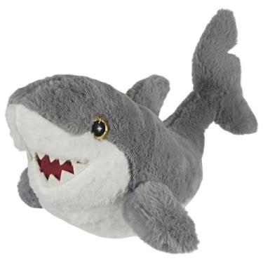 Imagem de Tuka Toy, Tubarão De Pelúcia Cinza Curvado 42Cms