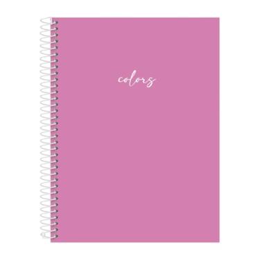 Imagem de Caderno Universitário Solid Colors Rosa Primavera 10 Matérias