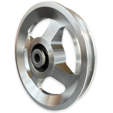 Imagem de TreadLife Fitness Polia Universal De 4,5" Com Rolamentos Para Academia, Substituição Sistema Cabos Acessório Máquina Serviço Pesado, Alumínio