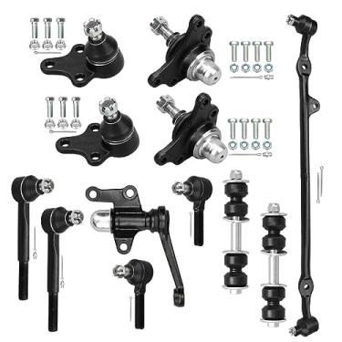 Imagem de IRONTEK Kit De Suspensão Dianteira Com 12 Peças, Terminais Direção, Juntas Esféricas, Barras Estabilizadoras, Braço Intermediário, Compatível Picape Toyota 1989-1995, Somente Tração Traseira, Substi