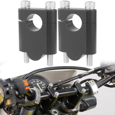 Imagem de Xitomer Elevadores de guidão de 22 mm para motocicleta ATV Dirt Bike com braçadeiras adequadas para MT-25, MT-03, WR250R, braçadeiras de guidão adequadas para DR 250 V-Strom 650 (preto areia, 40 mm))