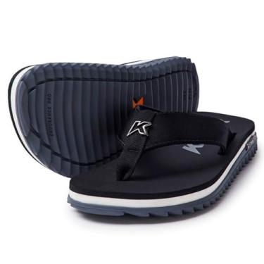 Imagem de Chinelo Kenner Kivah Line Masculino - Preto e Cinza - 36