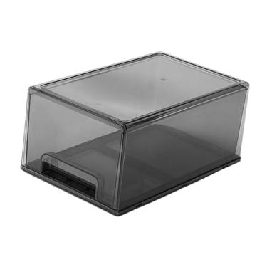 Imagem de DimyFew Organizador de gavetas de mesa, recipiente de armazenamento de mesa, organizador de banheiro, bandejas, de cosméticos, estojo, Cinza Claro Grande