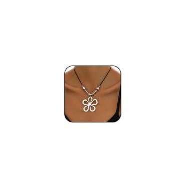 Imagem de Your Always Charm Colar feminino estilo boho ocidental com contas turquesa e pingente de cabeça de boi, joia ocidental para mulheres, Latão, Latão