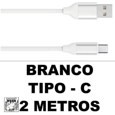 Imagem de Cabo 2 Metros Carregador Silicone 1 e 2 Metros Colorido Iphone V8 e Ty
